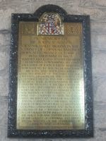 Gedenktafel in der Kirche