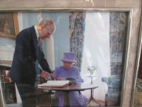 Foto vom Foto: unvergessen, Elisabeth II. und Prinz Philipp