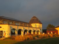 herrlicher Sonnenuntergang vor dem Lanhydrock Golf Hotel