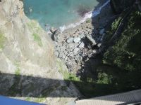 Blick von der Brücke bei Tintagel