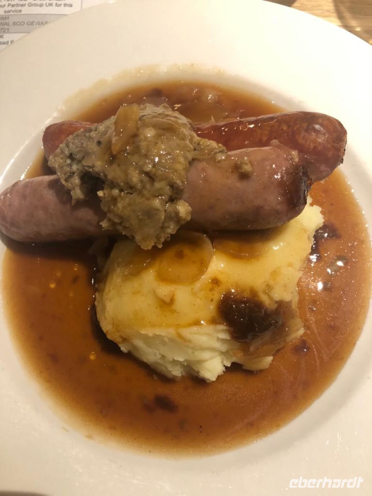 Pork and Haggis Bangers