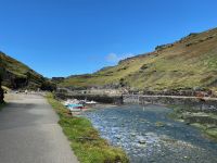 Der Hafen von Boscastle – bei Ebbe