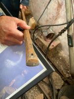 hohler Bohrer mit Spitze aus Wolfram