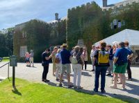 Treffen mit Hilde, unserer Schlossführerin