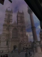 Westminster Abbey durch Heckfenster