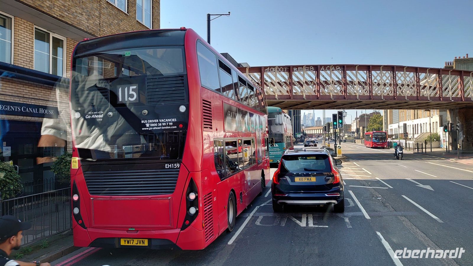 Fahrt ins Stadtzentrum von London.JPG