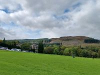 Blick auf die herrliche Bergwelt der Trossachs