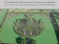 Plan für künftige Gartengestaltung