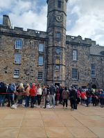 Anstehen, um den Stone of Destiny zu sehen