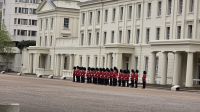 Vorbereitung auf dn Wachwechsel an den Wellington Barracks 
