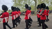 Die neue Wache marschiert zum Buckingham Palast 