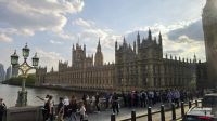 Blick zum Houses of Parliament 