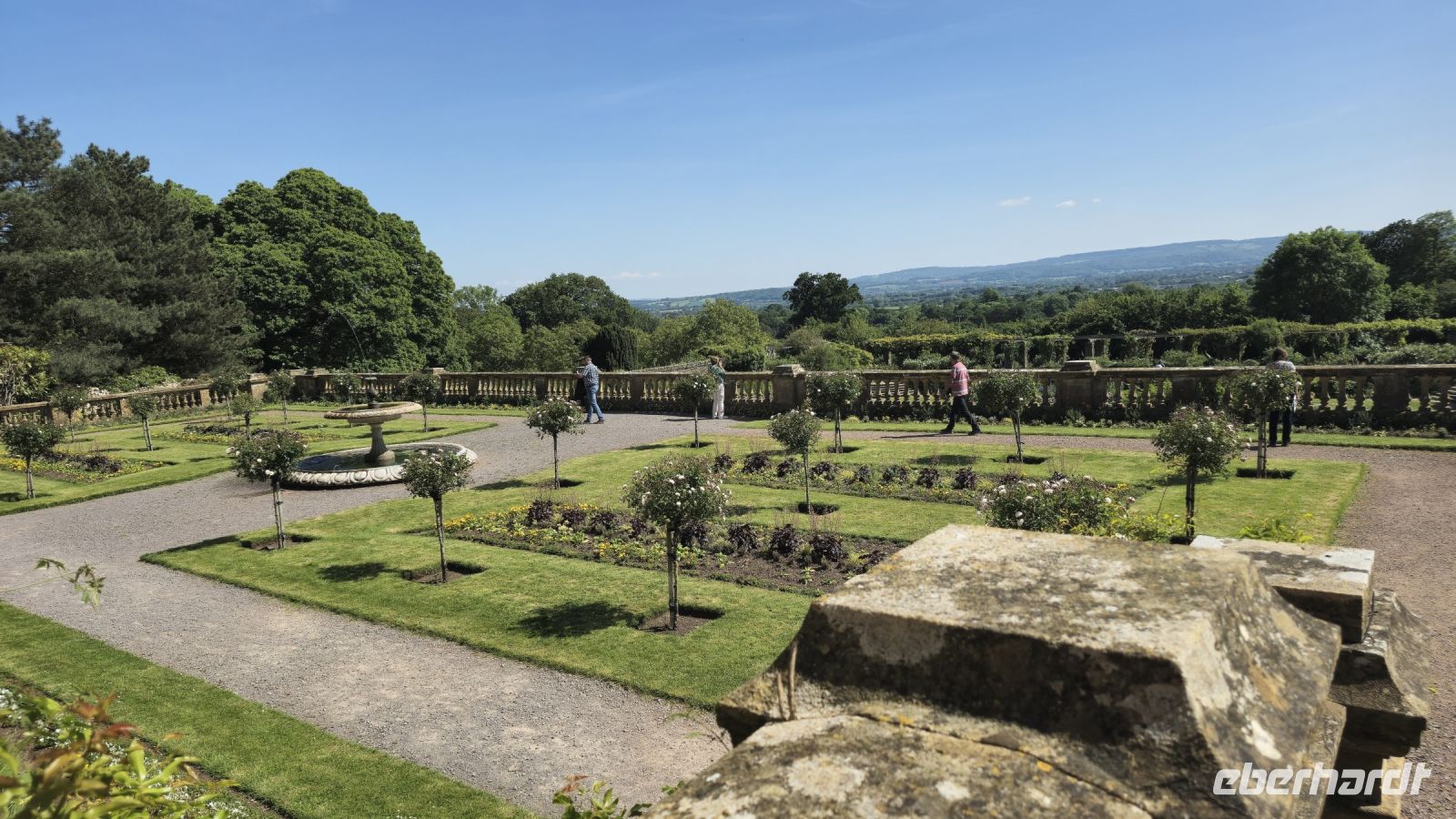 Blick auf die Hestercombe Gardens
