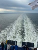 Blich zurück auf die Insel