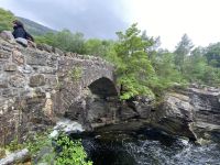 alte Brücke dort...