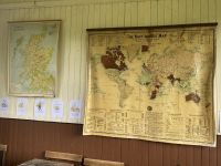 Schottland und Empire an der Wand