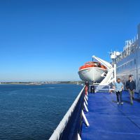 An Bord unserer Fähre 