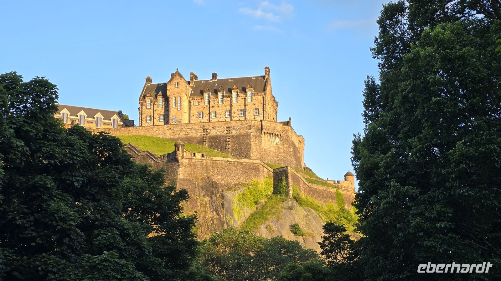 Edinburgh Castle in der Abendsonne 