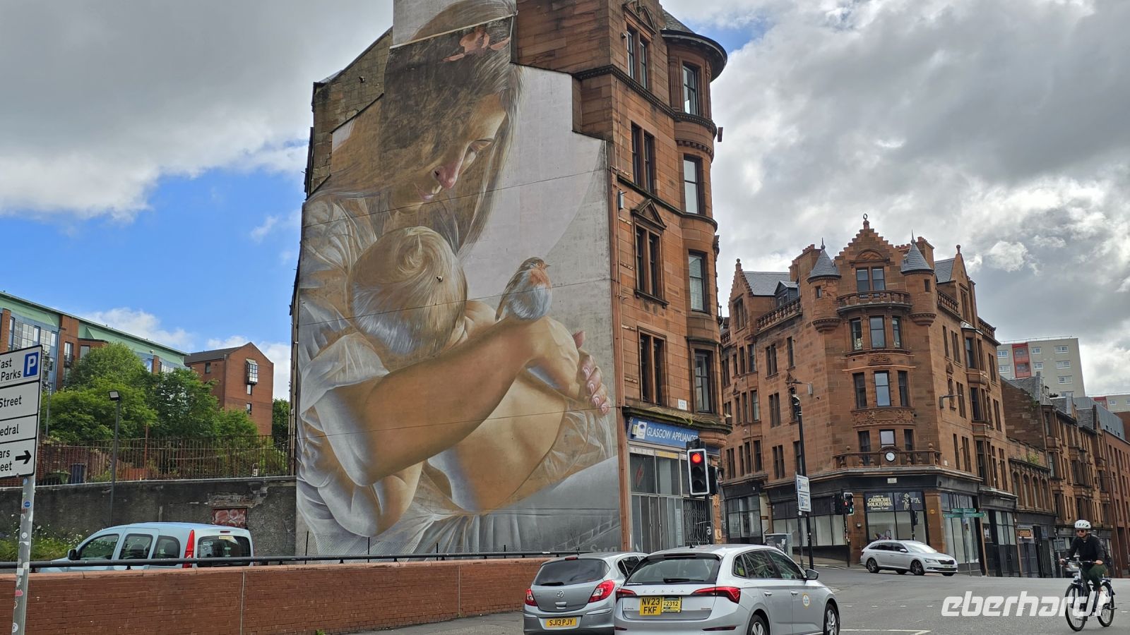 Murals- Wandbilder- wieder mit dem Rotkehlchen