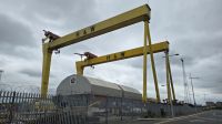 Die Kräne der Werft Harland & Wolff