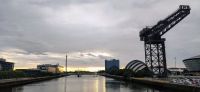 280 Glasgow, Clyde Auditorium mit Finnieston Crane