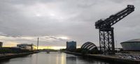 283 Glasgow, Clyde Auditorium mit Finnieston Crane