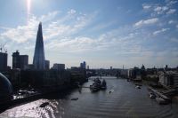 The Shard und die HMS Belfast mit deutscher Korvette zu Besuch
