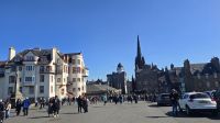 Royal Mile ohne Tribünen auf der Esplanade