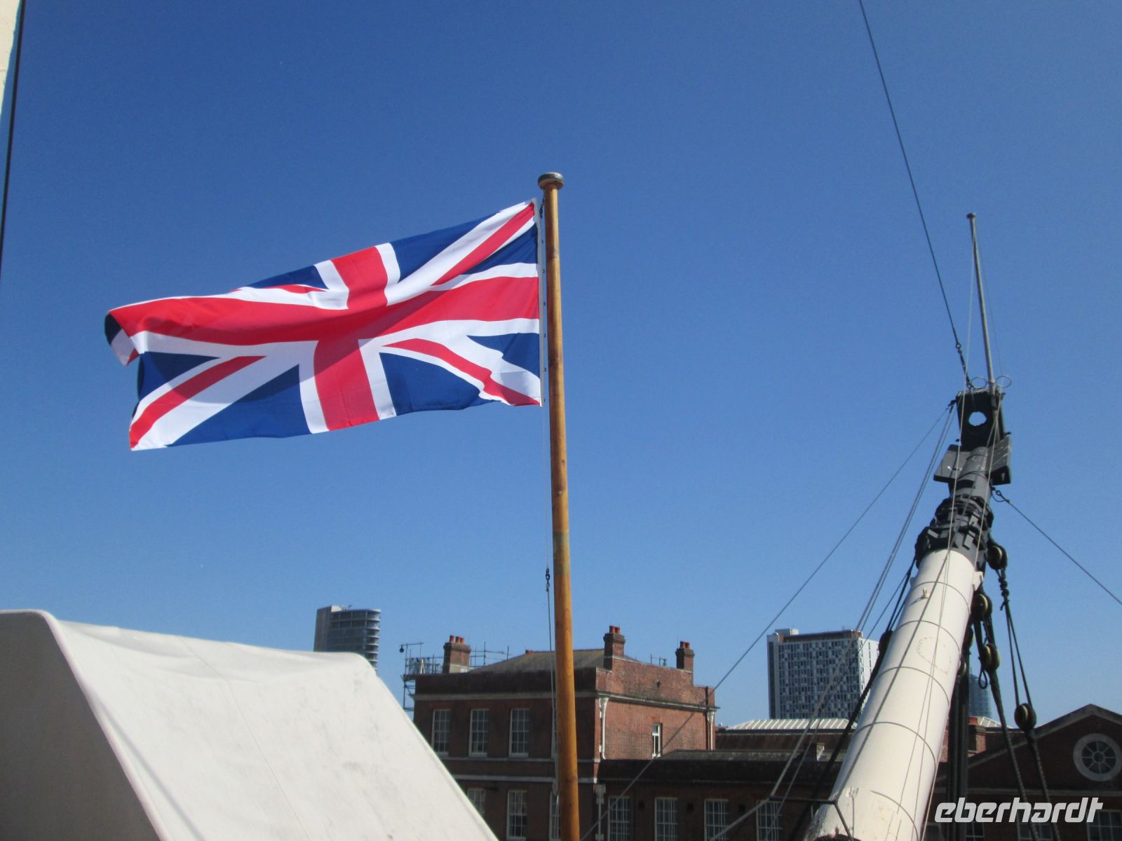 auf dem Außendeck der 