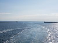 Blick zurück auf See