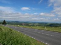 Blick von Carter Bar (englisch-schottische Grenze) nach Schottland