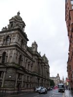 Rathaus von Glasgow, im Hintergrund George's Square 