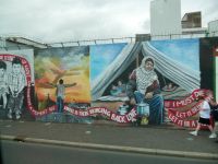 Hier ist der Gaza-Krieg präsent: In Belfast identifizieren sich die republikanischen Katholiken mit den Palästinensern, die unionistischen Protestanten mit den Israelis