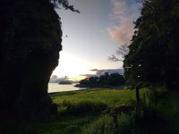 Dunollie Castle im Gegenlicht