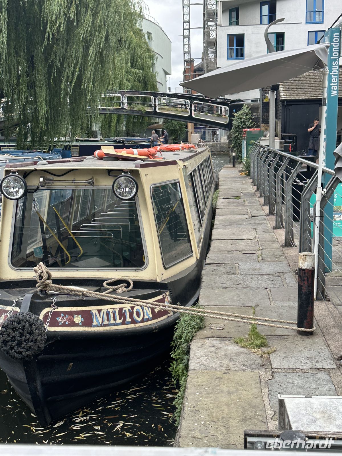 Narrowboat in Camden