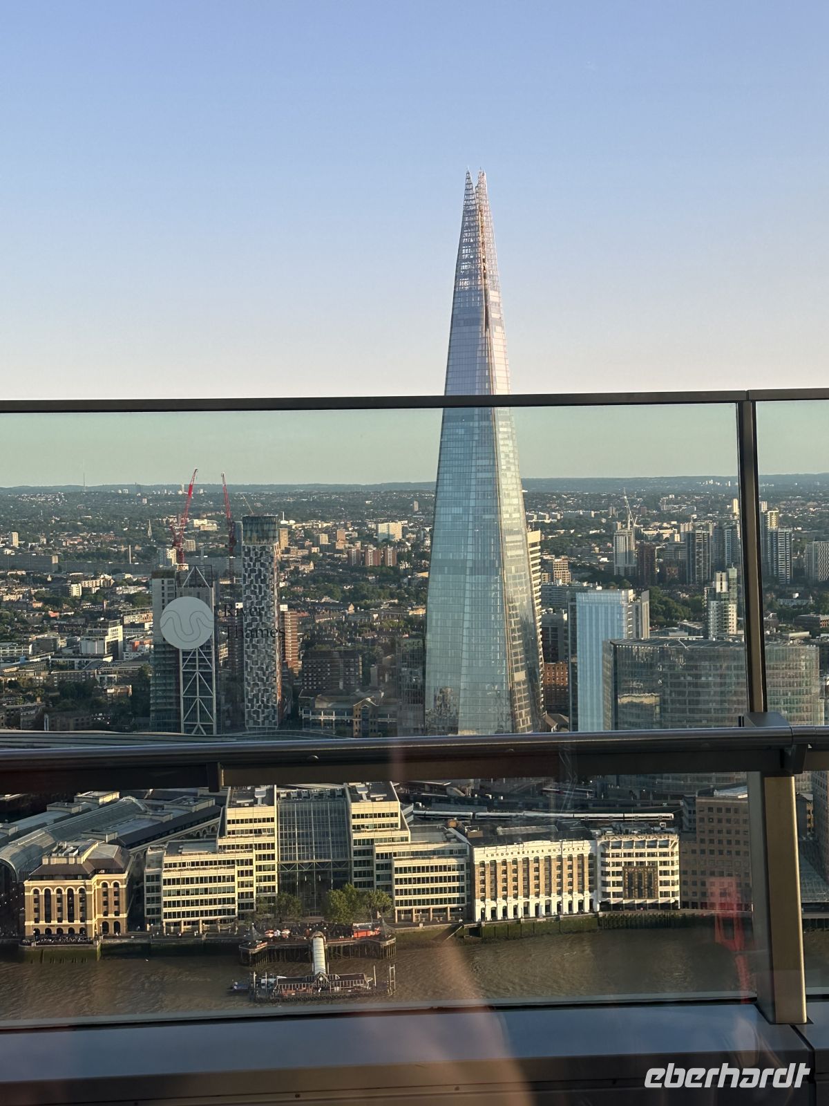 Blich aus The Shard vom Sky Garden