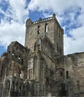 SCO-Dampf-25-0522 Jedburgh- Grenzabtei - letzter Stop in Schottland