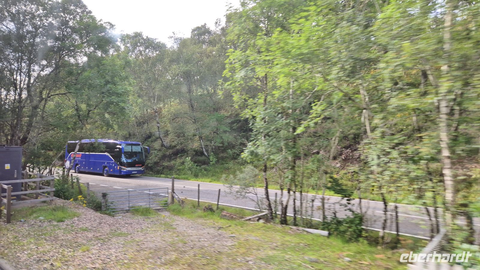 Wettrennen mit unserem Bus