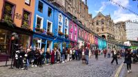 239 Victoria Street, Anstehen am Harry Potter Museum, Edinburgh