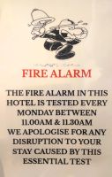 170 Hier im Hotel wird Feueralarm geprobt, Glasgow