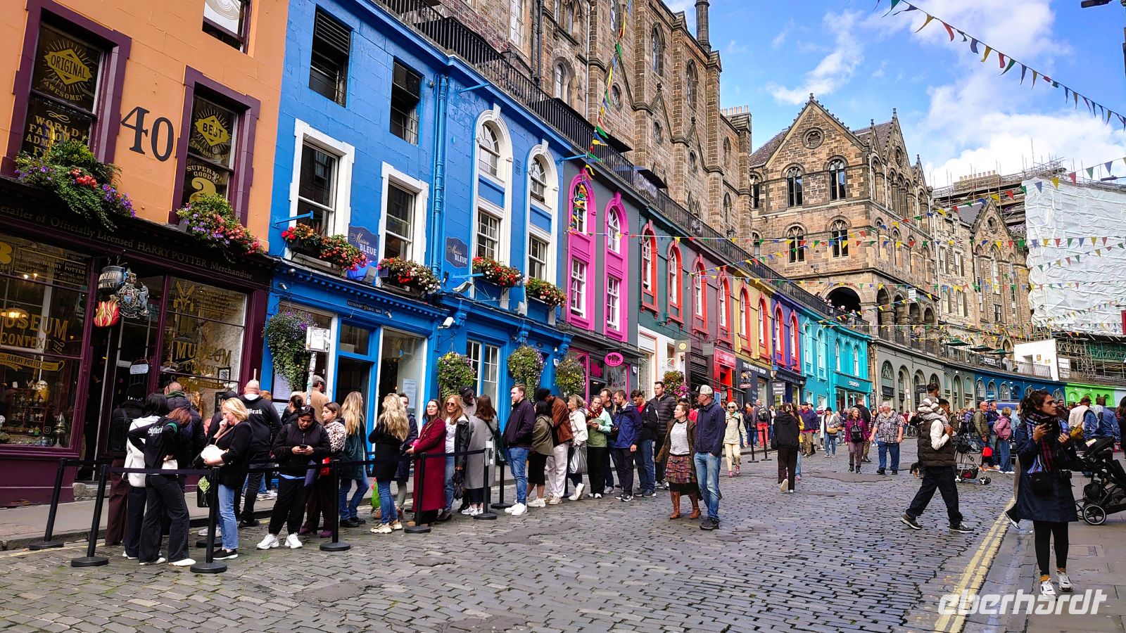 239 Victoria Street, Anstehen am Harry Potter Museum, Edinburgh