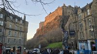 Edinburgh Castle in der Abendsonne