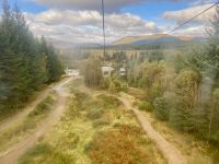 Bergbahn, aus den Alpen geliefert