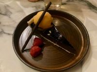 Dark chocolate & orange tart