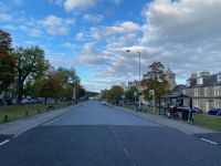 Grantown-on-Spey, unser Hotel hinter dem Uhrturm