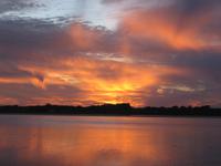 Sonnenuntergang über der Menai Street