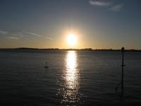 Sonnenuntergang in Caernarfon