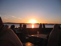 Sonnenuntergang in Caernarfon