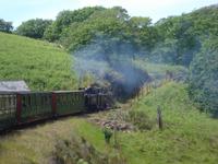 Ffestiniog Eisenbahn Fahrt von Portmadog nach Blaneau Ffestintiog