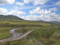 Zugfahrt nach Upper Tyndrum - Landschaft